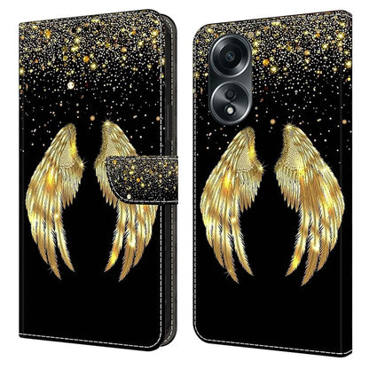 For Oppo A58 4G Leather Case 3D Pattern Printing Phone Cover