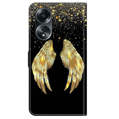 For Oppo A58 4G Leather Case 3D Pattern Printing Phone Cover