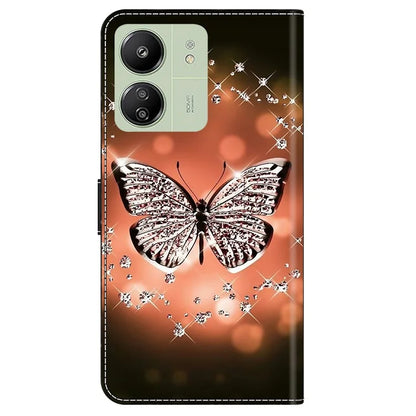 For Xiaomi Redmi 13C 4G / Poco C65 4G Case PU Leather Stand Wallet Cover