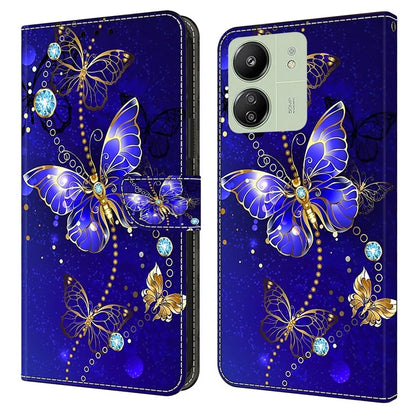For Xiaomi Redmi 13C 4G / Poco C65 4G Case PU Leather Stand Wallet Cover