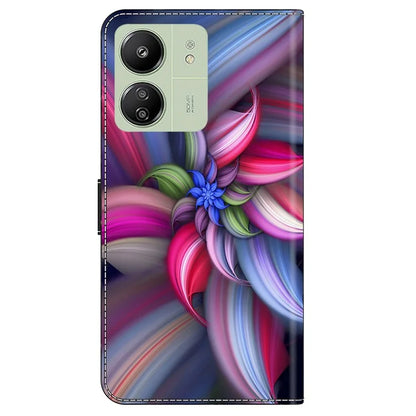 For Xiaomi Redmi 13C 4G / Poco C65 4G Case PU Leather Stand Wallet Cover