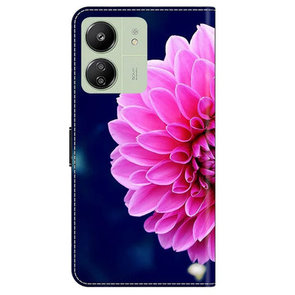 For Xiaomi Redmi 13C 4G / Poco C65 4G Case PU Leather Stand Wallet Cover