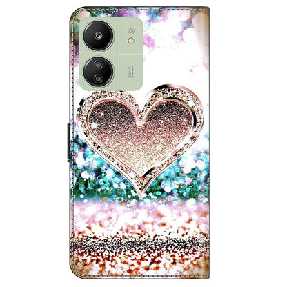 For Xiaomi Redmi 13C 4G / Poco C65 4G Case PU Leather Stand Wallet Cover