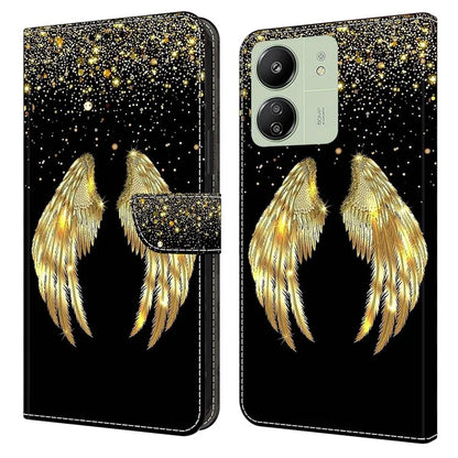 For Xiaomi Redmi 13C 4G / Poco C65 4G Case PU Leather Stand Wallet Cover