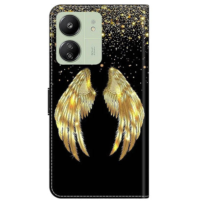 For Xiaomi Redmi 13C 4G / Poco C65 4G Case PU Leather Stand Wallet Cover