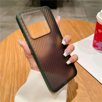 For Xiaomi 14 Pro Case Twill Stripe TPU+PC Protective Phone Cover