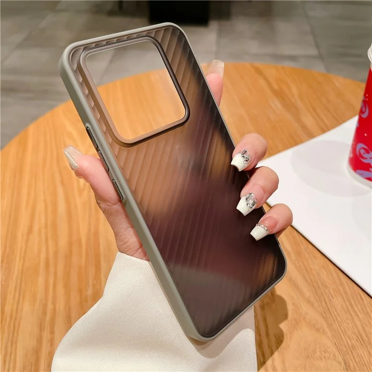 For Xiaomi 14 Phone Case Anti-scratch Twill Stripe Phone Cover