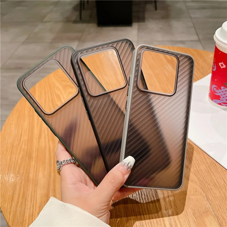 For Xiaomi 14 Phone Case Anti-scratch Twill Stripe Phone Cover