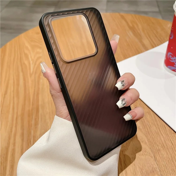 For Xiaomi 14 Phone Case Anti-scratch Twill Stripe Phone Cover