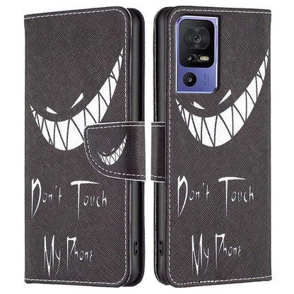 For TCL 40 SE Leather Case Pattern Printing Wallet Stand Cover