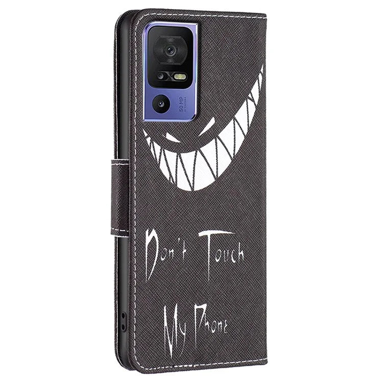 For TCL 40 SE Leather Case Pattern Printing Wallet Stand Cover