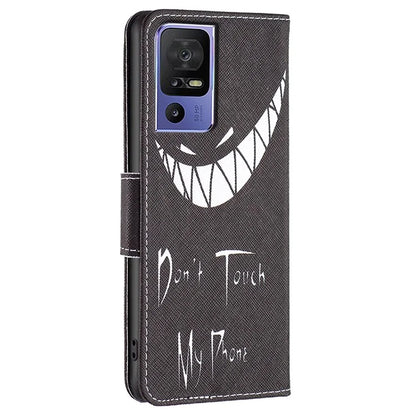 For TCL 40 SE Leather Case Pattern Printing Wallet Stand Cover