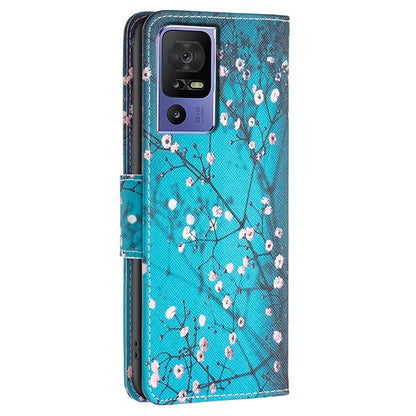 For TCL 40 SE Leather Case Pattern Printing Wallet Stand Cover