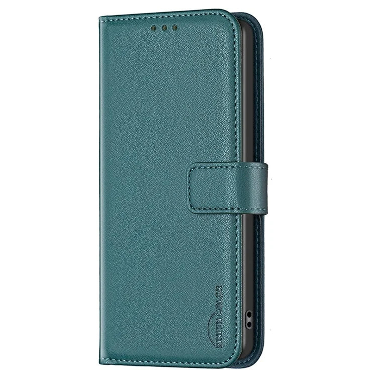 BINFEN COLOR BF17 For TCL 40 SE Leather Case Wallet Phone Stand Cover