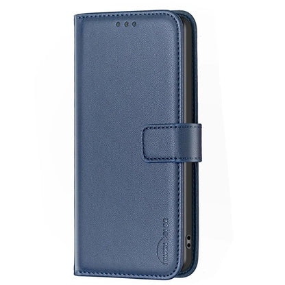 BINFEN COLOR BF17 For TCL 40 SE Leather Case Wallet Phone Stand Cover