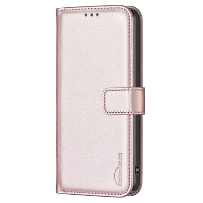 BINFEN COLOR BF17 For TCL 40 SE Leather Case Wallet Phone Stand Cover