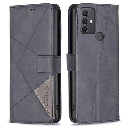 BINFEN COLOR BF05 For TCL 305 / 306 / 30 SE / 30E Phone Case PU Leather Flip Cover