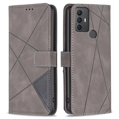 BINFEN COLOR BF05 For TCL 305 / 306 / 30 SE / 30E Phone Case PU Leather Flip Cover