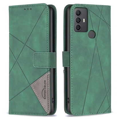 BINFEN COLOR BF05 For TCL 305 / 306 / 30 SE / 30E Phone Case PU Leather Flip Cover
