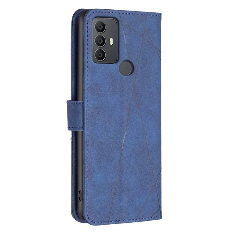 BINFEN COLOR BF05 For TCL 305 / 306 / 30 SE / 30E Phone Case PU Leather Flip Cover
