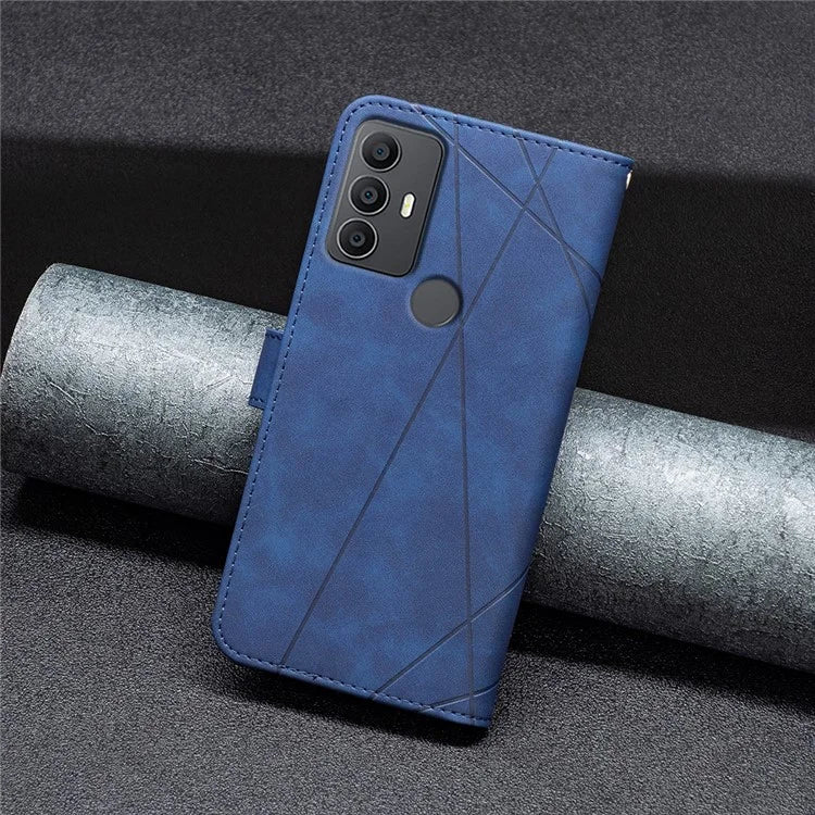 BINFEN COLOR BF05 For TCL 305 / 306 / 30 SE / 30E Phone Case PU Leather Flip Cover