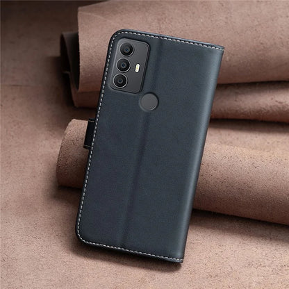 BINFEN COLOR BF17 For TCL 305 / 306 / 30 SE / 30E Leather Case Wallet Flip Phone Cover