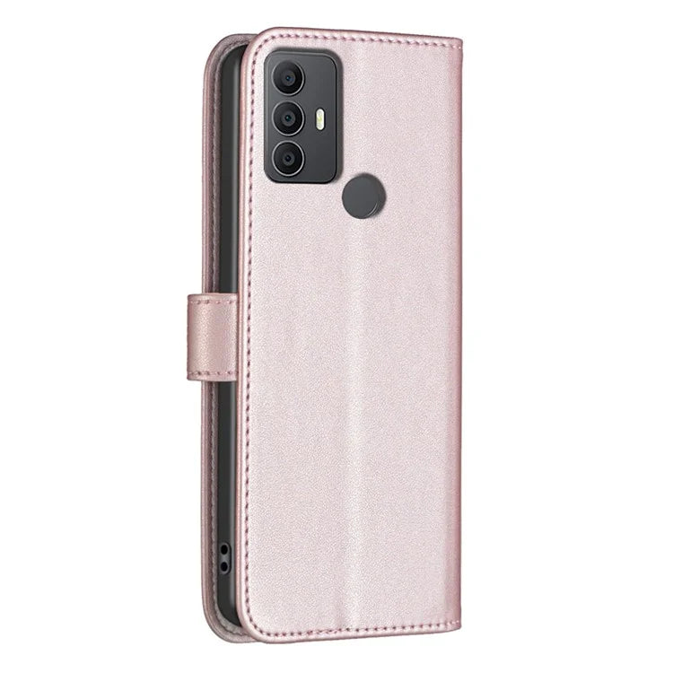 BINFEN COLOR BF17 For TCL 305 / 306 / 30 SE / 30E Leather Case Wallet Flip Phone Cover