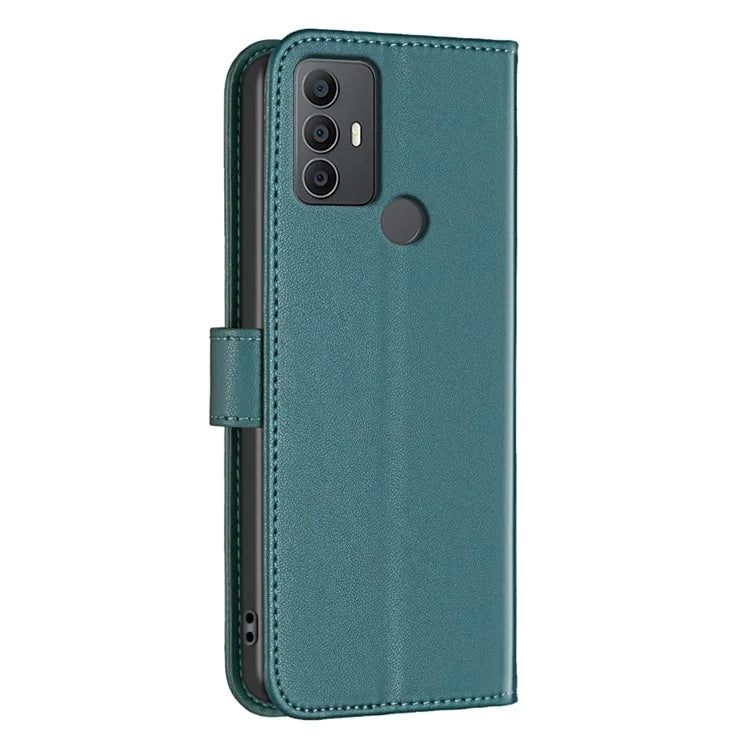 BINFEN COLOR BF17 For TCL 305 / 306 / 30 SE / 30E Leather Case Wallet Flip Phone Cover