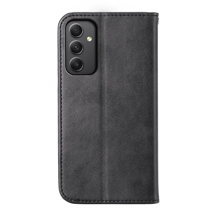 For Samsung Galaxy A35 5G Case Splicing Rhombus PU Leather+TPU Wallet Cover