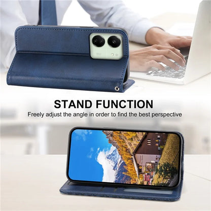 For Xiaomi Redmi 13C 4G / Poco C65 4G Case Imprinted Rhombus Pattern PU Leather Mobile Phone Cover