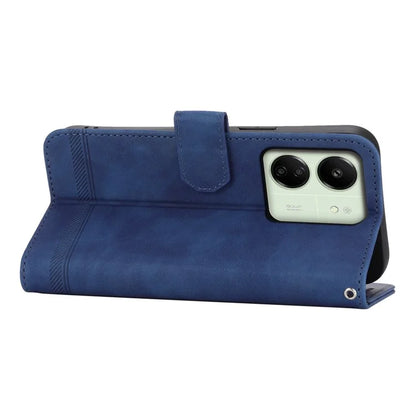 DIERFENG DF-03 For Xiaomi Redmi 13C 4G / Poco C65 4G Case PU Leather Flip Card Holder Smartphone Cover