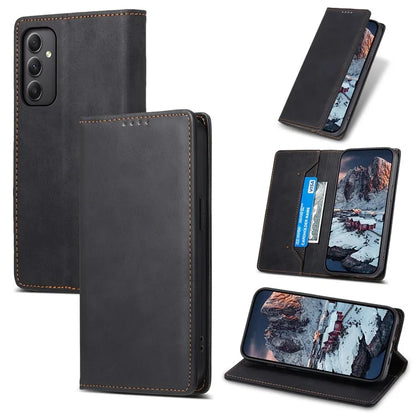 DF-05 For Samsung Galaxy A35 5G Case Leather RFID Blocking Wallet Stand Phone Cover