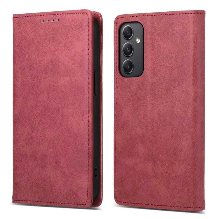DF-05 For Samsung Galaxy A35 5G Case Leather RFID Blocking Wallet Stand Phone Cover