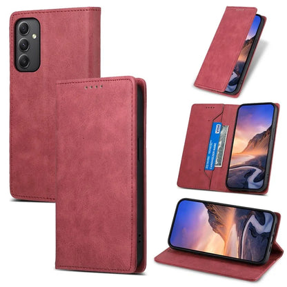 DF-05 For Samsung Galaxy A35 5G Case Leather RFID Blocking Wallet Stand Phone Cover