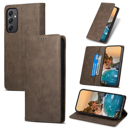 DF-05 For Samsung Galaxy A35 5G Case Leather RFID Blocking Wallet Stand Phone Cover