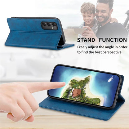 DF-05 For Samsung Galaxy A35 5G Case Leather RFID Blocking Wallet Stand Phone Cover