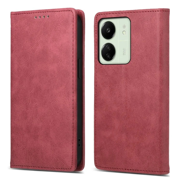 DF-05 For Xiaomi Redmi 13C 4G / Poco C65 4G Cell Phone Case RFID Blocking PU Leather Anti-drop Cover