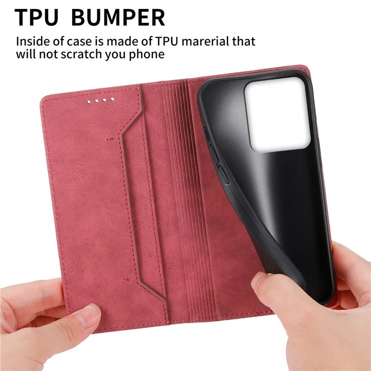 DF-05 For Xiaomi Redmi 13C 4G / Poco C65 4G Cell Phone Case RFID Blocking PU Leather Anti-drop Cover