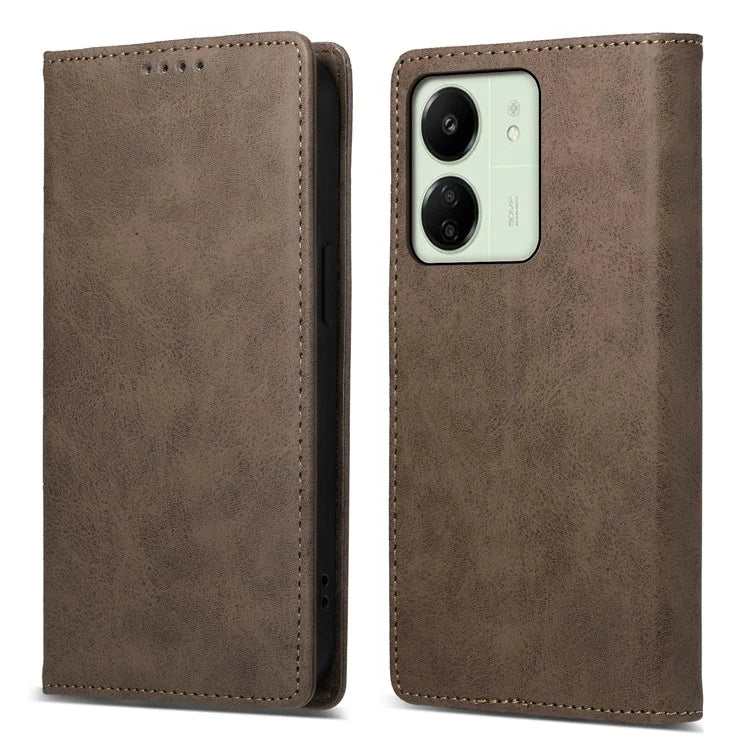 DF-05 For Xiaomi Redmi 13C 4G / Poco C65 4G Cell Phone Case RFID Blocking PU Leather Anti-drop Cover