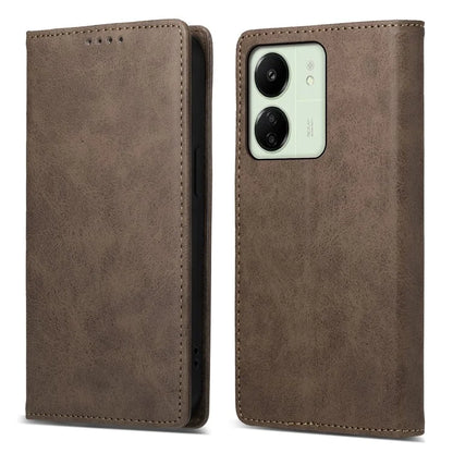 DF-05 For Xiaomi Redmi 13C 4G / Poco C65 4G Cell Phone Case RFID Blocking PU Leather Anti-drop Cover