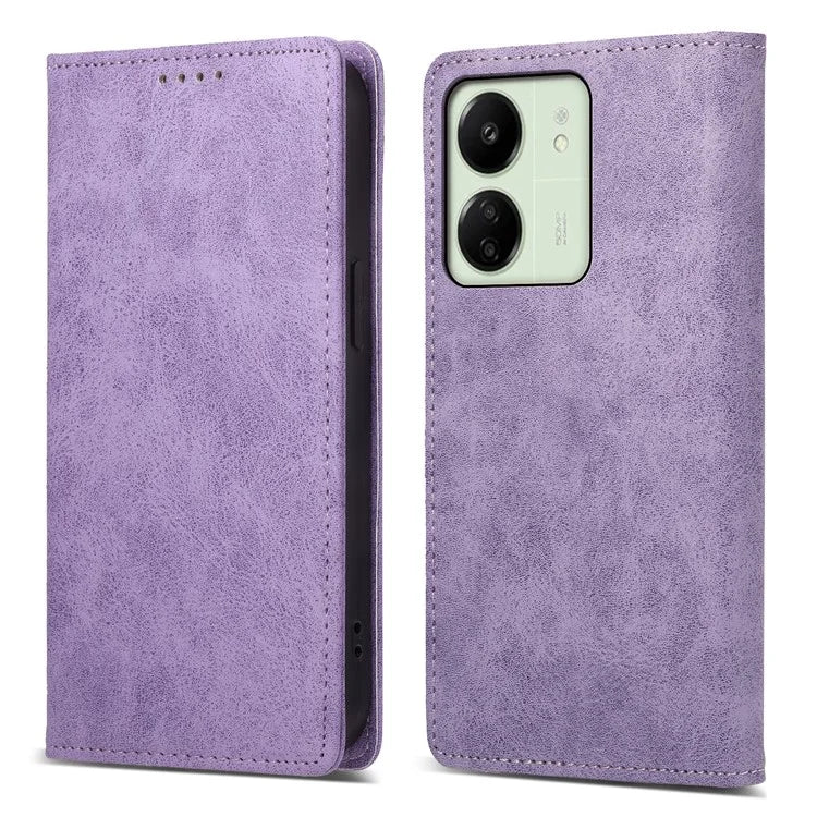 DF-05 For Xiaomi Redmi 13C 4G / Poco C65 4G Cell Phone Case RFID Blocking PU Leather Anti-drop Cover