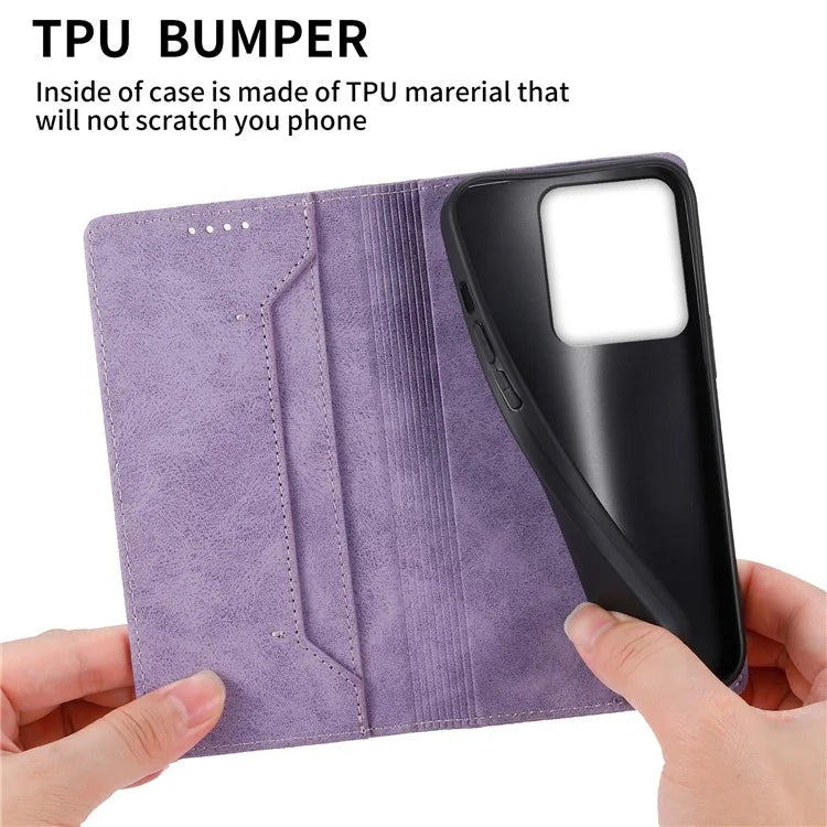 DF-05 For Xiaomi Redmi 13C 4G / Poco C65 4G Cell Phone Case RFID Blocking PU Leather Anti-drop Cover