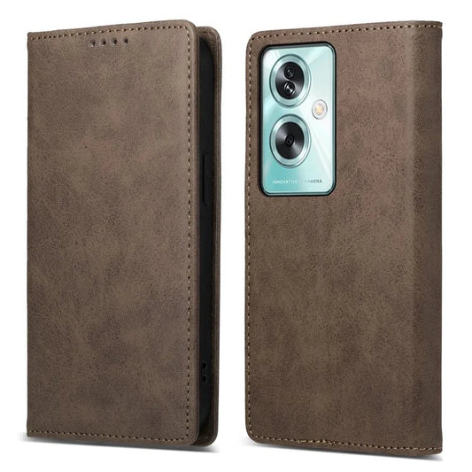 DF-05 For Oppo A79 5G / A2 5G Magnetic Case RFID Blocking PU Leather Wallet Phone Protector