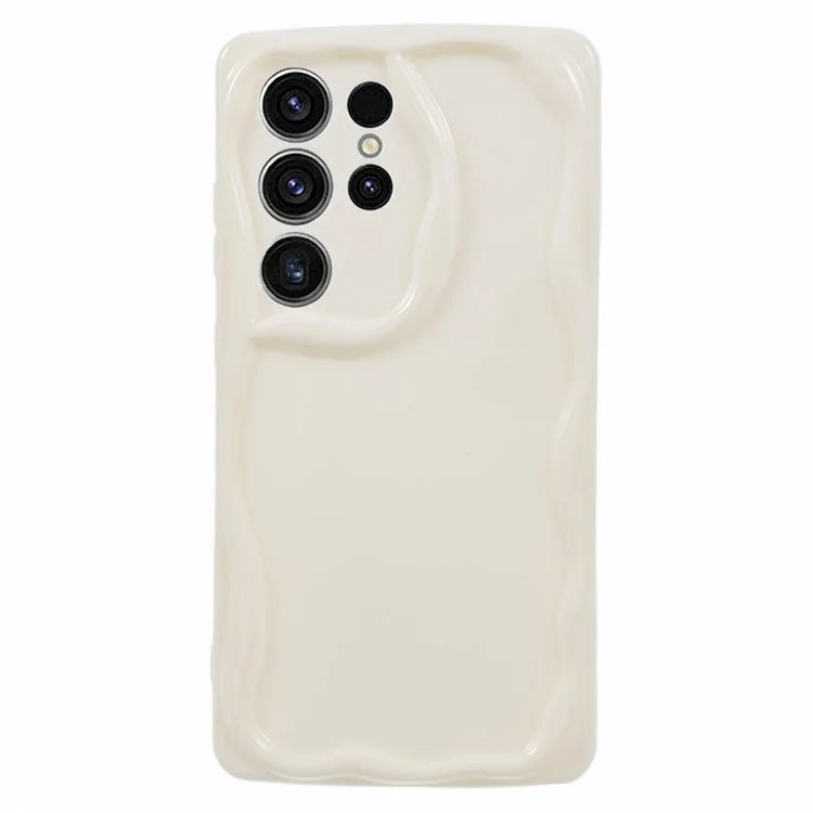 YX Series For Samsung Galaxy S24 Ultra TPU Case Wavy Edge Precise Cutout Protective Phone Cover