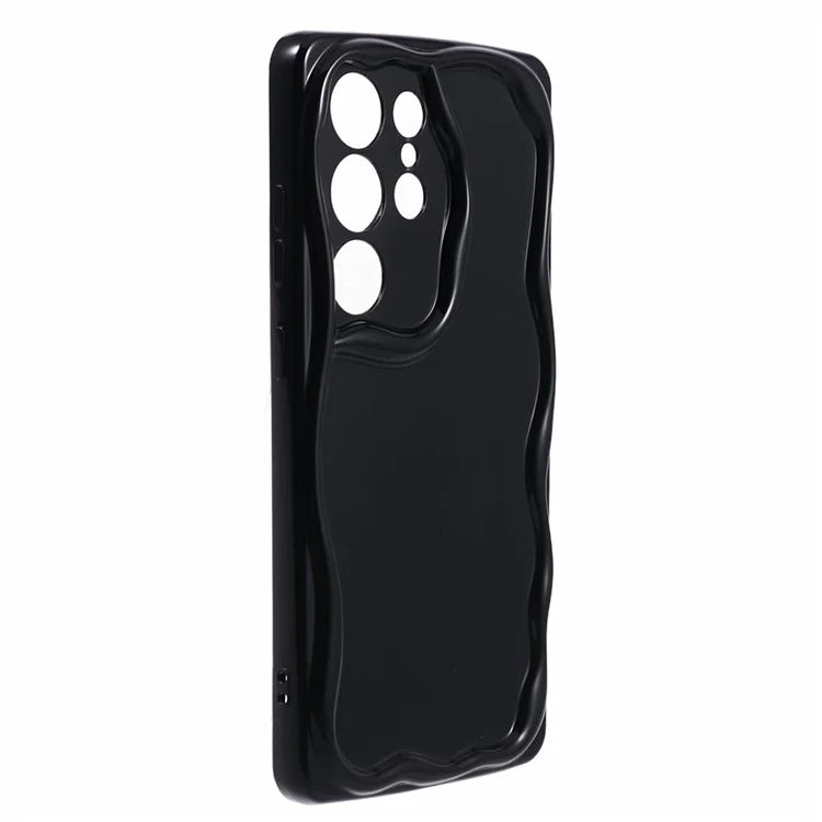 YX Series For Samsung Galaxy S24 Ultra TPU Case Wavy Edge Precise Cutout Protective Phone Cover