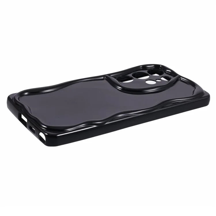 YX Series For Samsung Galaxy S24 Ultra TPU Case Wavy Edge Precise Cutout Protective Phone Cover