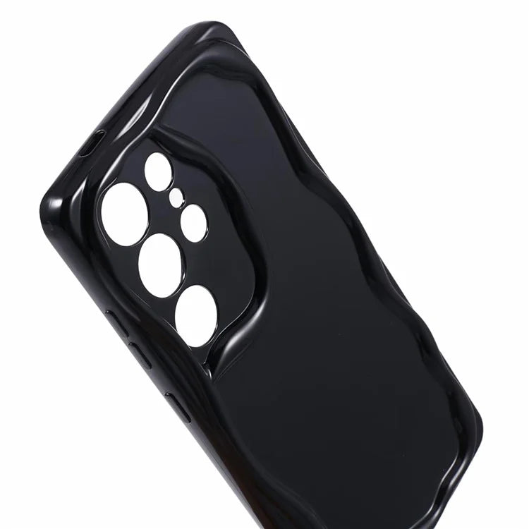 YX Series For Samsung Galaxy S24 Ultra TPU Case Wavy Edge Precise Cutout Protective Phone Cover