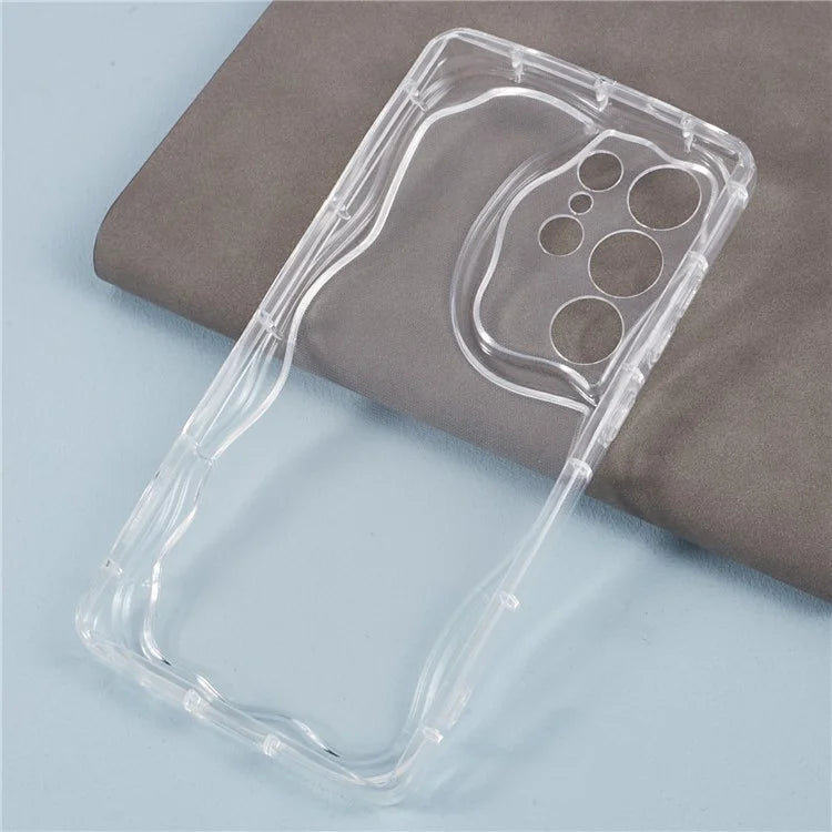 YX Series For Samsung Galaxy S24 Ultra TPU Case Wavy Edge Precise Cutout Protective Phone Cover