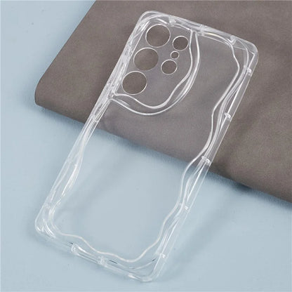 YX Series For Samsung Galaxy S24 Ultra TPU Case Wavy Edge Precise Cutout Protective Phone Cover
