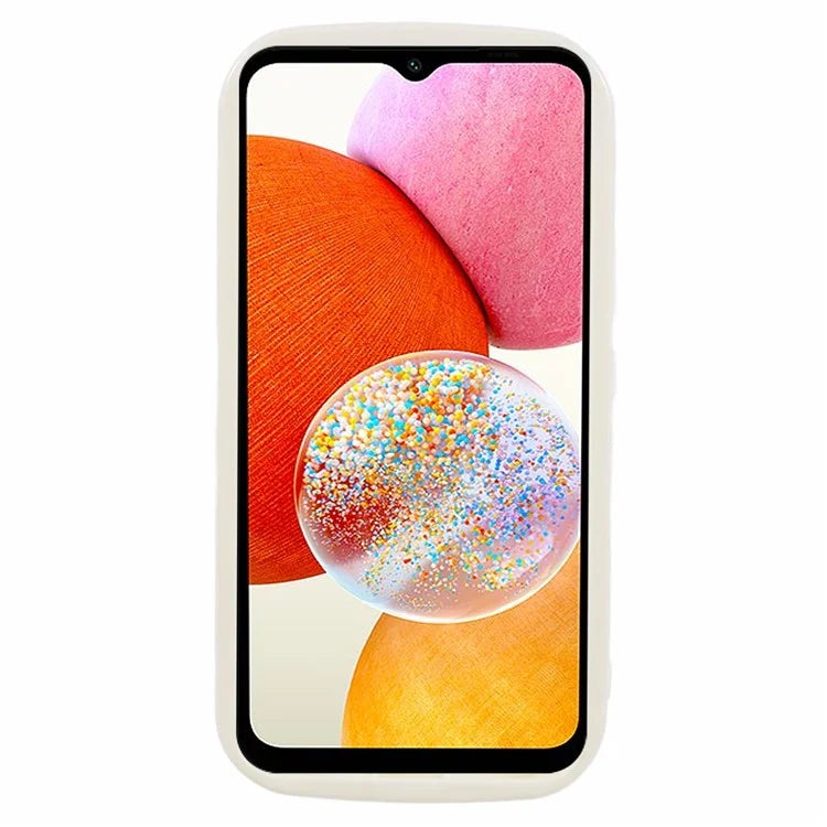 YX Series For Samsung Galaxy S24 Case Wavy Shape TPU Phone Back Protector (Precise Cutout)